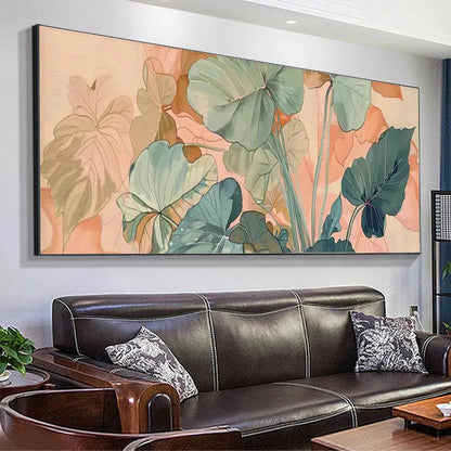 Tropical Leaf Panoramic – Tropical Leaves Painting, view 5