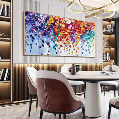 Cascading Color – Floral Impasto Painting, view 5