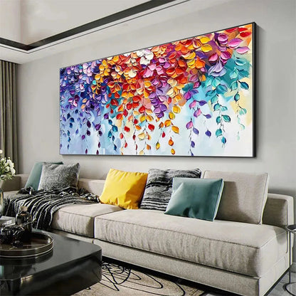 Floral Impasto Painting – Cascading Color
