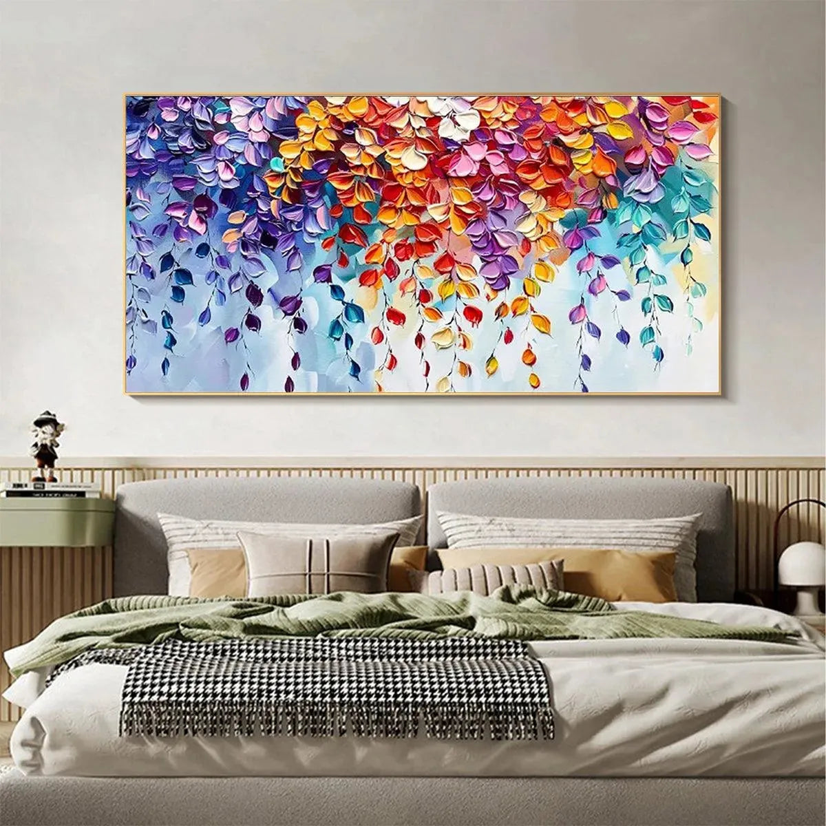 Floral Impasto Painting – Cascading Color