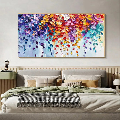 Floral Impasto Painting – Cascading Color