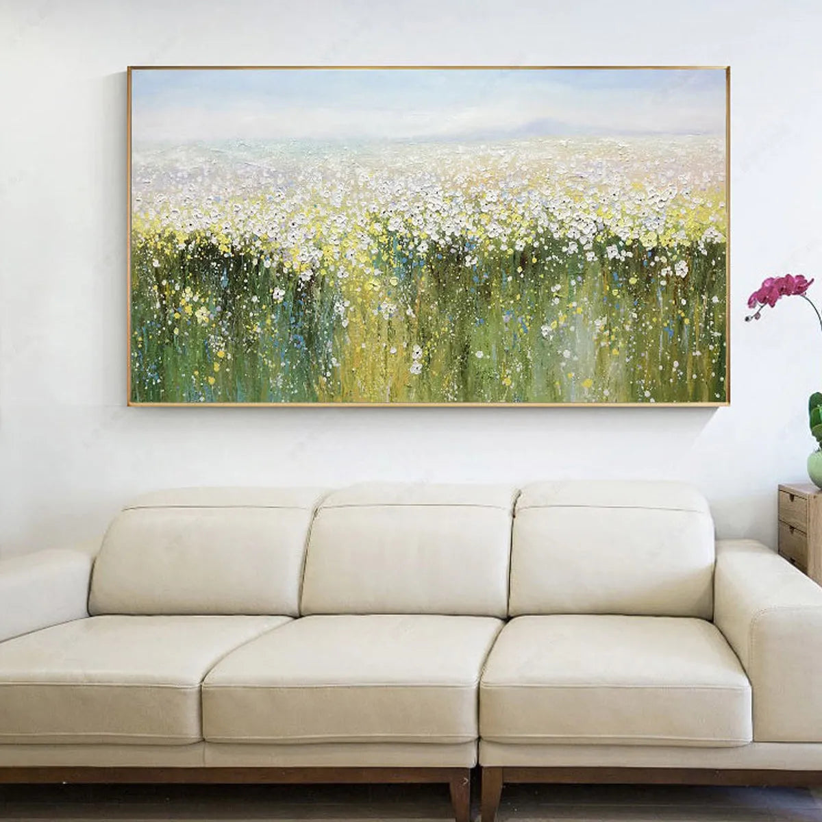 Whispering Meadow – Meadow Oil Painting, view 5