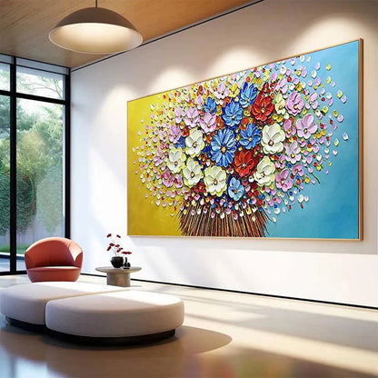 Vibrant Bouquet – Bouquet Impasto Painting, view 5