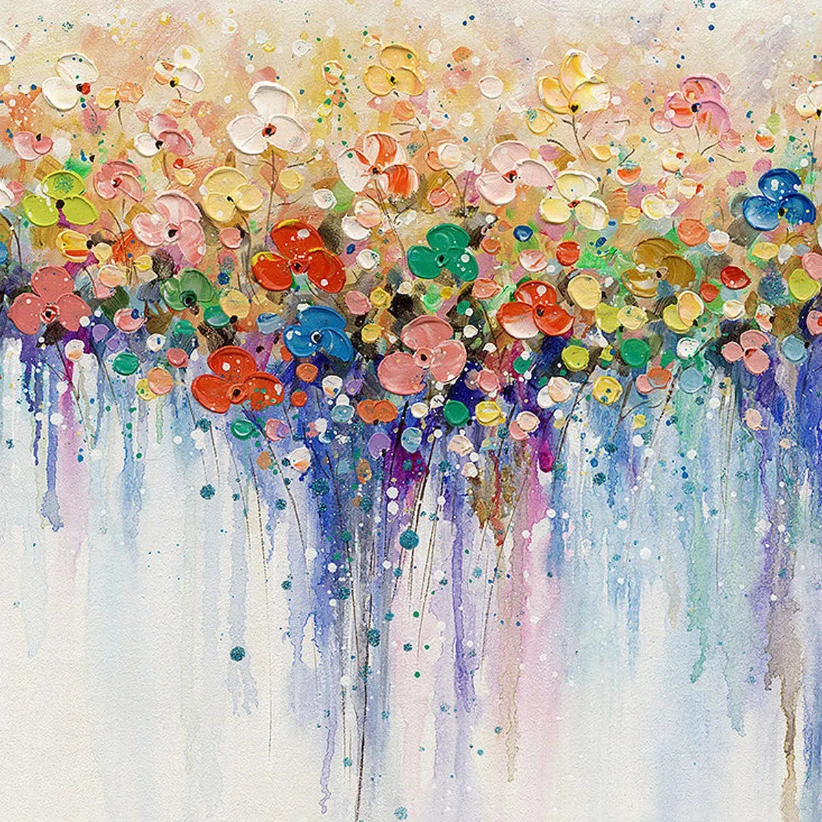 Flowerfall – Floral Oil Painting, view 3