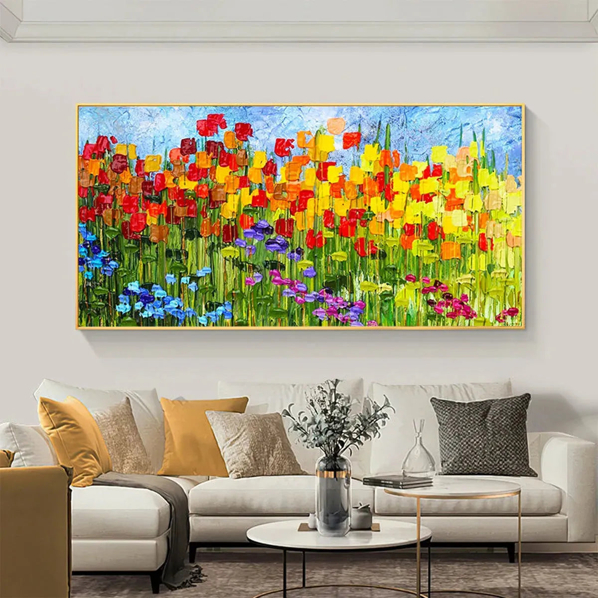 Rainbow Field – Field Impasto Oil Painting, view 5