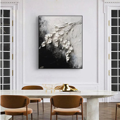 White Floral Impasto – Floral Impasto Painting, view 5