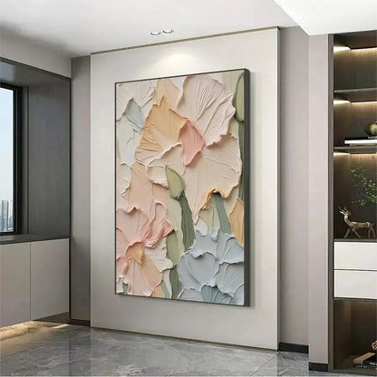 Pastel Petals – Bouquet Impasto Painting, view 2