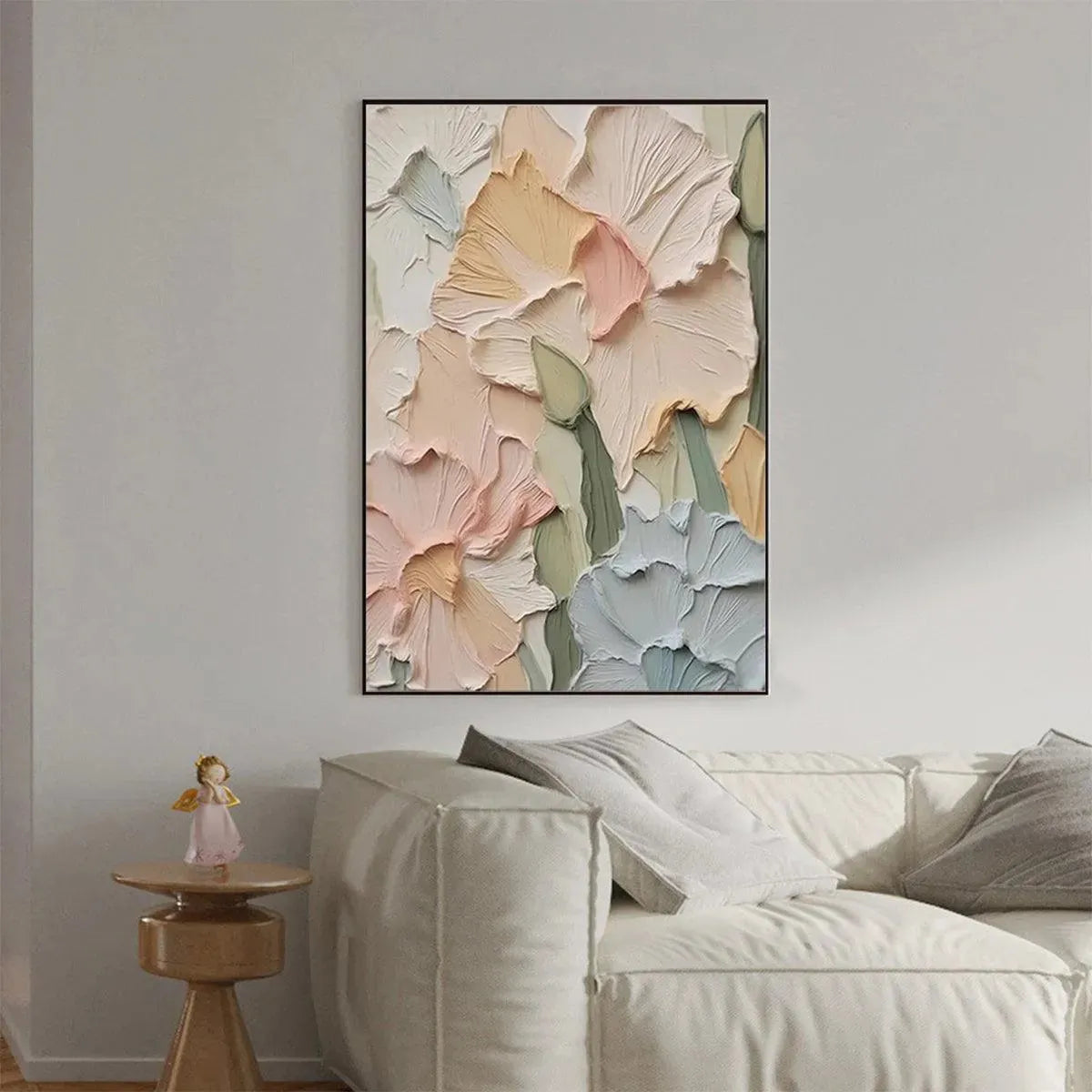 Bouquet Impasto Painting – Pastel Petals