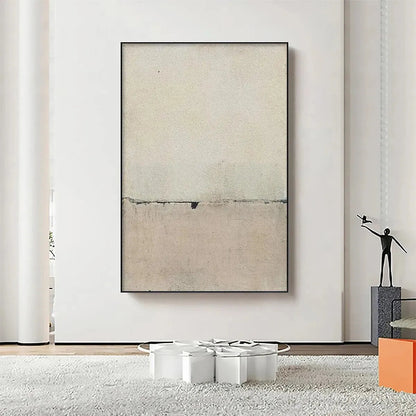 Minimalist Earthscape – Wabi-Sabi Landscape Oil Painting, view 2