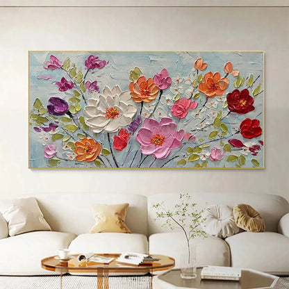 Colorful Bouquet Impasto Painting – Spring Bouquet