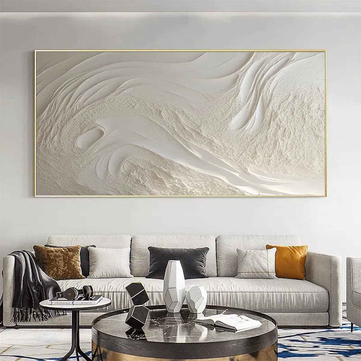 White Sands – Wabi-Sabi Landscape Oil Painting, view 5