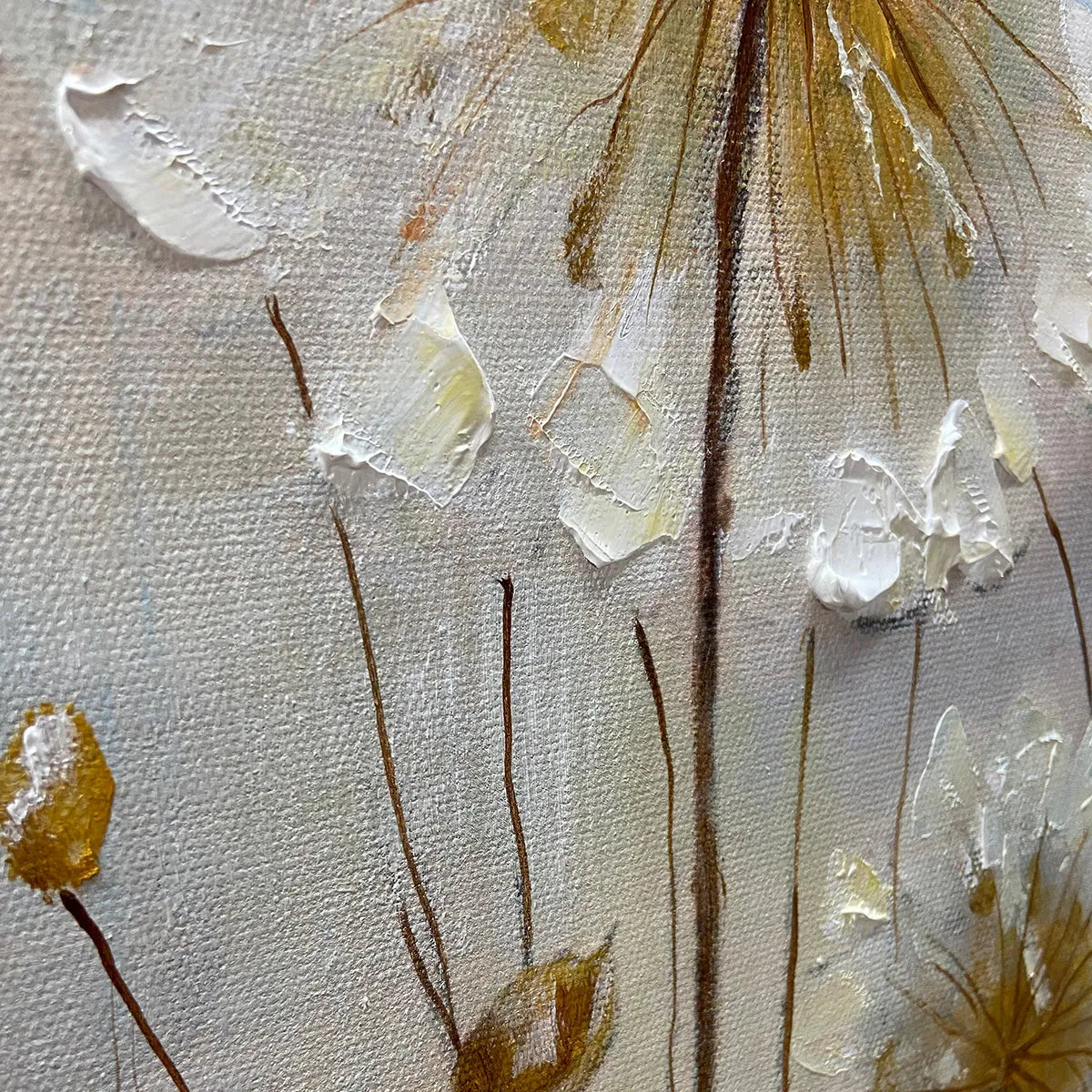 Whispers Of Gold – Abstract Textured Painting, view 5