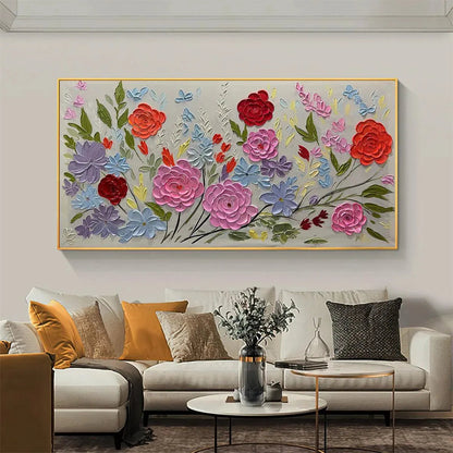 Vibrant Garden – Floral Oil Painting, view 5