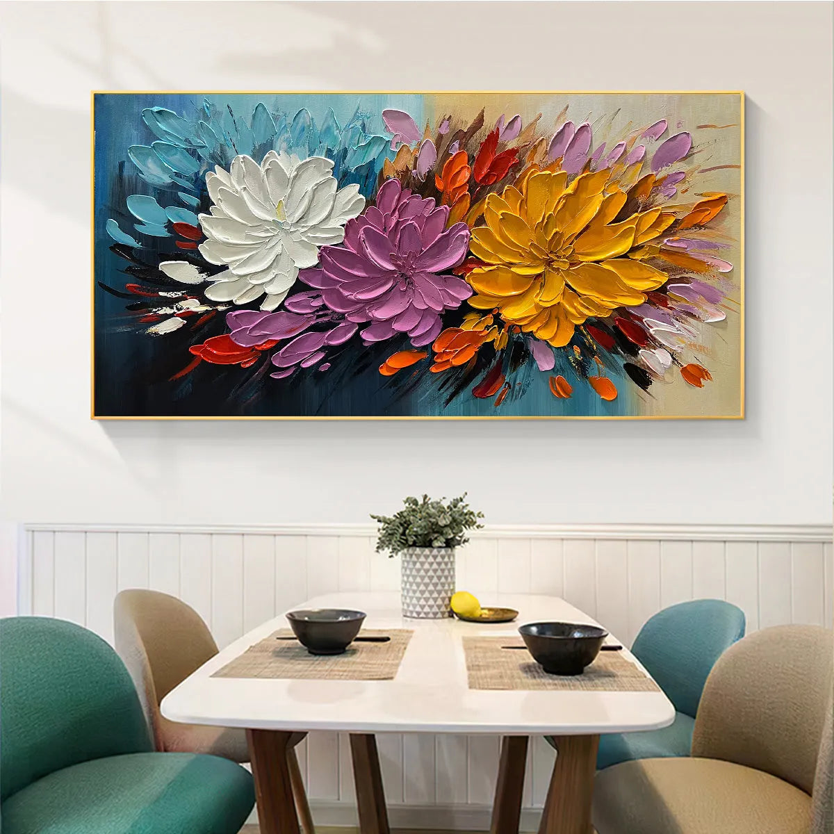 Colorful Bouquet Impasto Painting – Autumn Bouquet