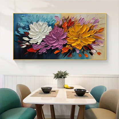 Colorful Bouquet Impasto Painting – Autumn Bouquet