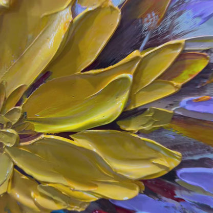 Autumn Bouquet – Bouquet Impasto Painting, view 4