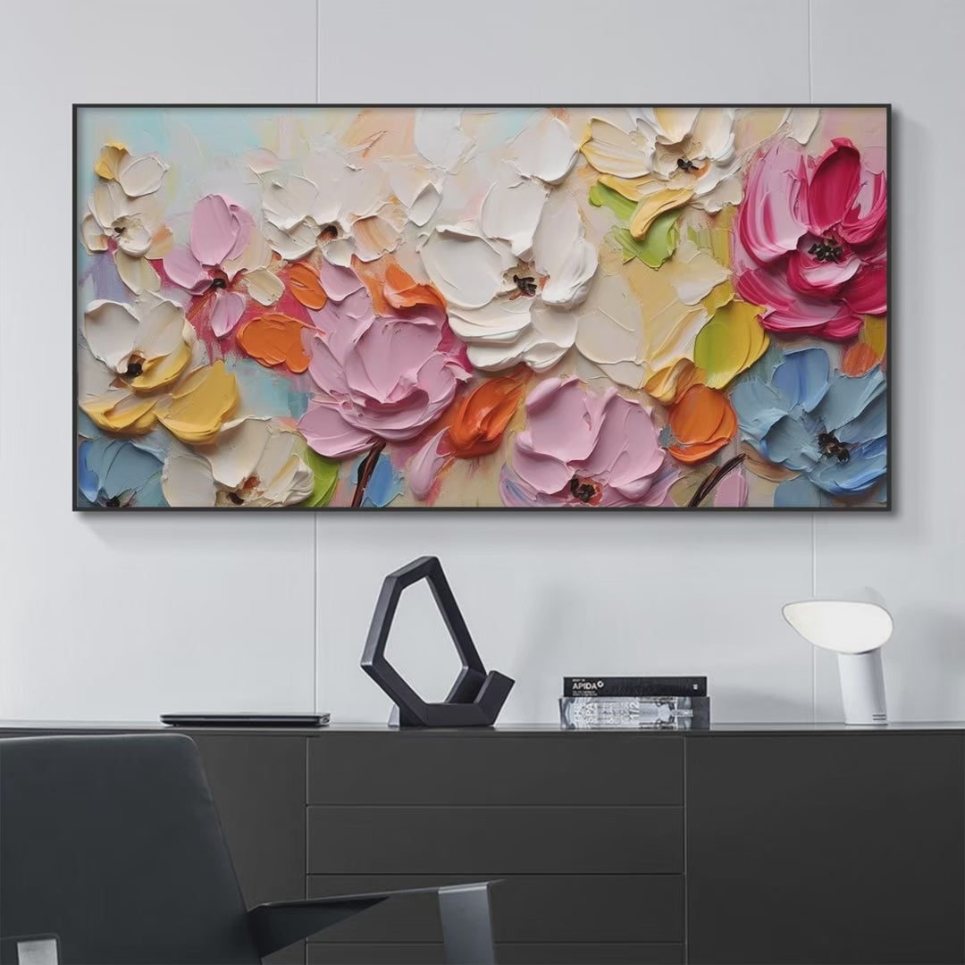 Spring Bouquet – Bouquet Impasto Painting, view 3