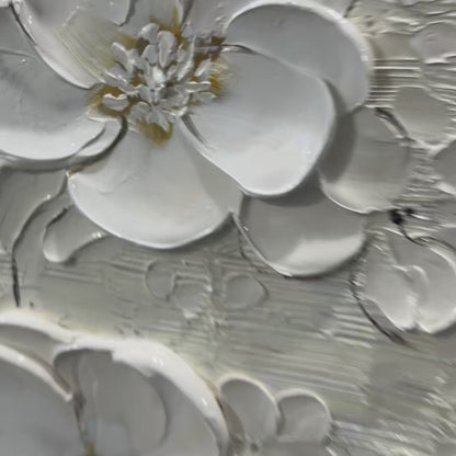 Blossom Serenade – Floral Textured Oil Painting, view 3
