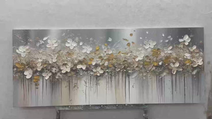 Golden Drift – Floral Painting, view 3