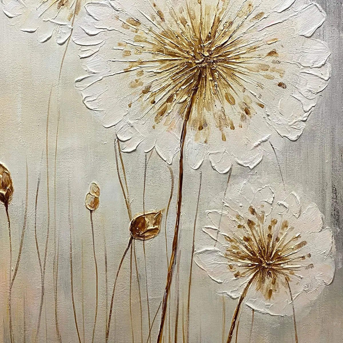 Whispers Of Gold – Abstract Textured Painting, view 3