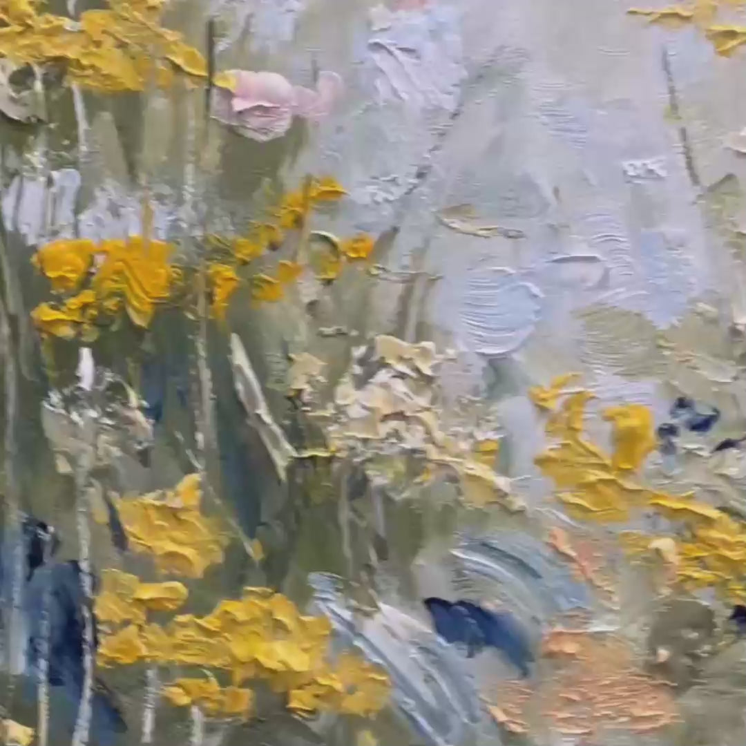 Meadow'S Whisper – Impressionist Meadow Textured Painting, view 3