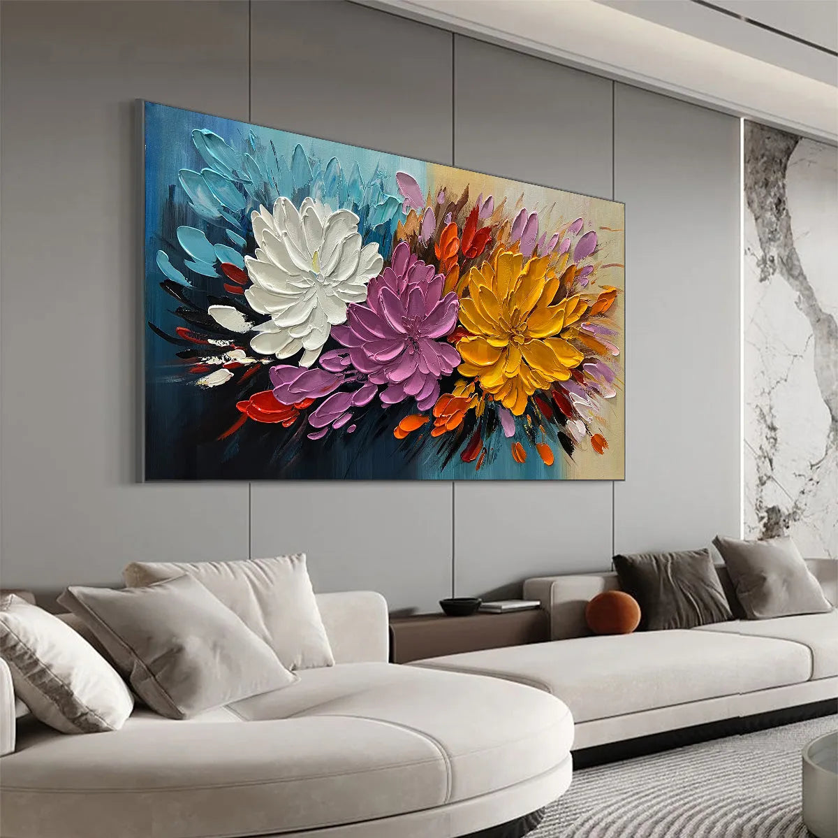 Autumn Bouquet – Bouquet Impasto Painting, view 5