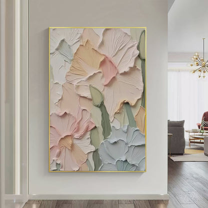Pastel Petals – Bouquet Impasto Painting, view 3