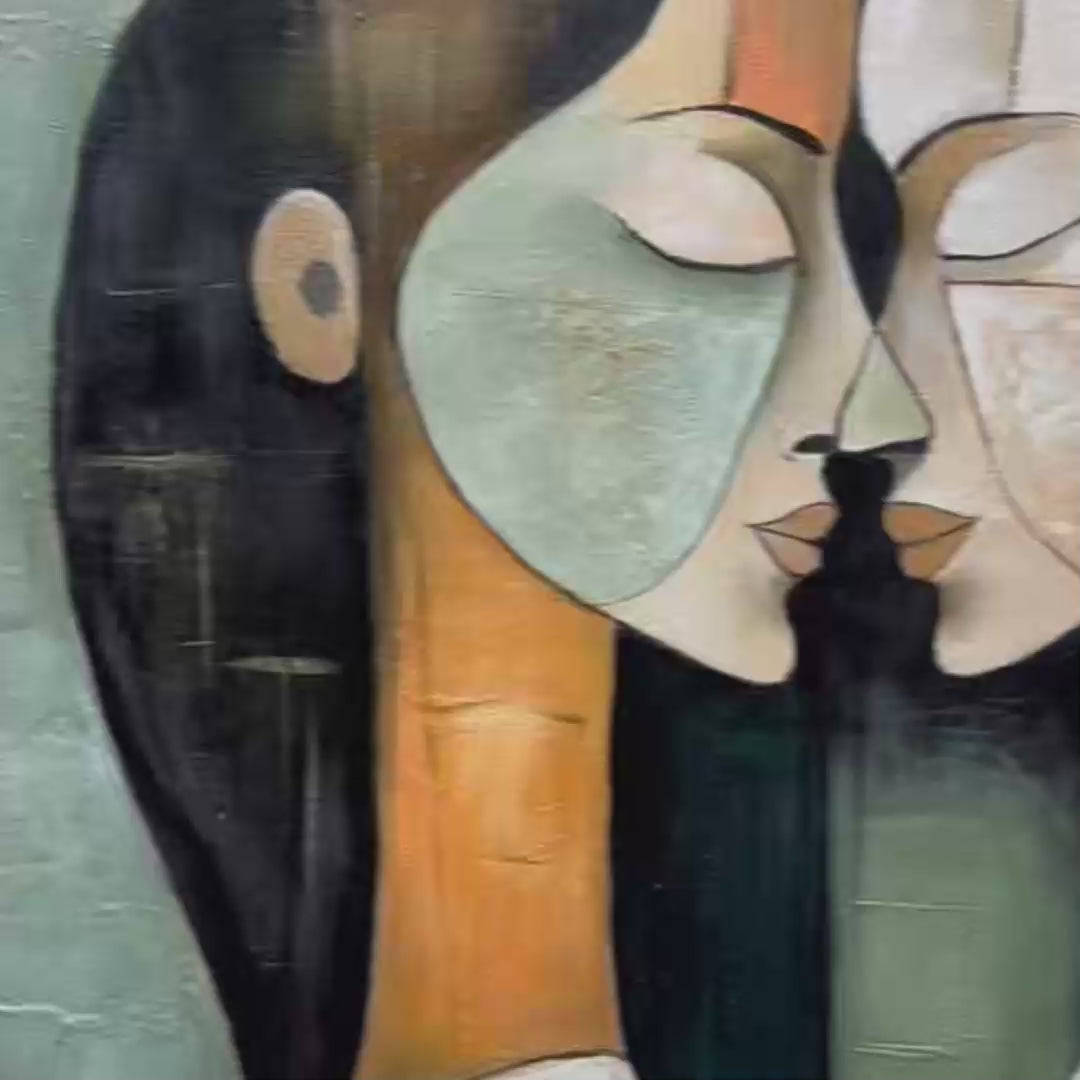 Unity In Contrast – Figurative Oil Painting, view 3