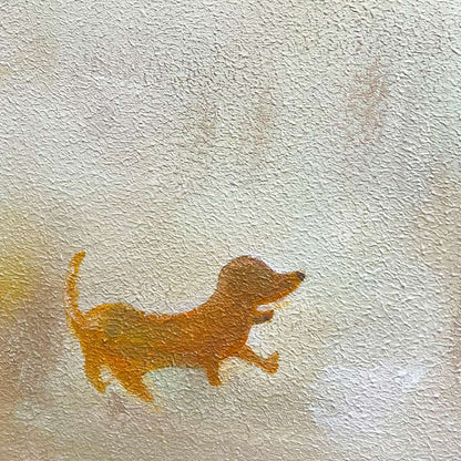 Afternoon Stroll – Minimalist Figurative Oil Painting, view 4