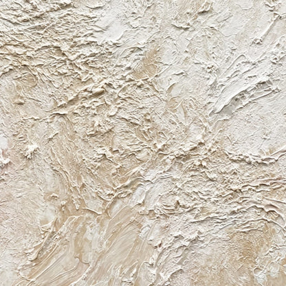 Alabaster Veil – Wabi-Sabi Abstract Impasto Oil Painting, view 3