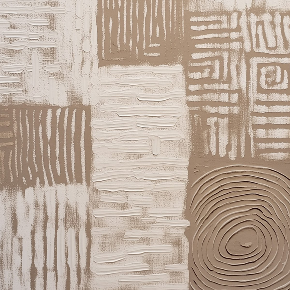 Ancient Echoes – Wabi-Sabi Anchor Oil Painting, view 3