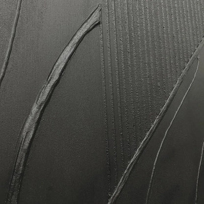 Black Textured Abstract – Wabi-Sabi Abstract Oil Painting, view 3