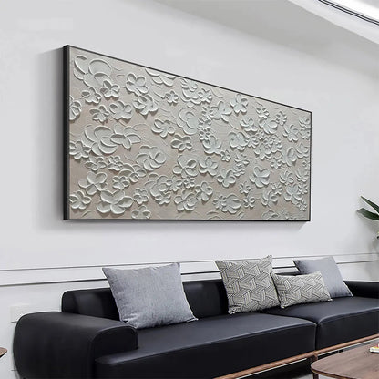 Blanc Bloom – Minimalist Floral Painting, view 2