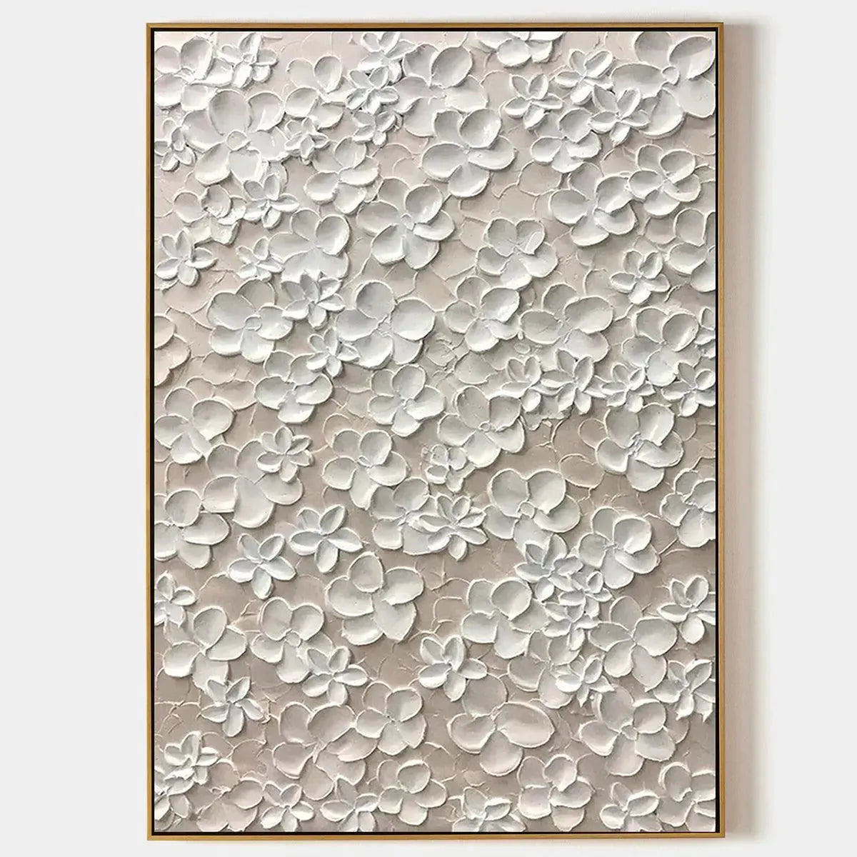 Blanc Bloom – Floral Impasto Painting, view 1