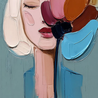 Bloom Within – Figurative Impasto Oil Painting, view 5