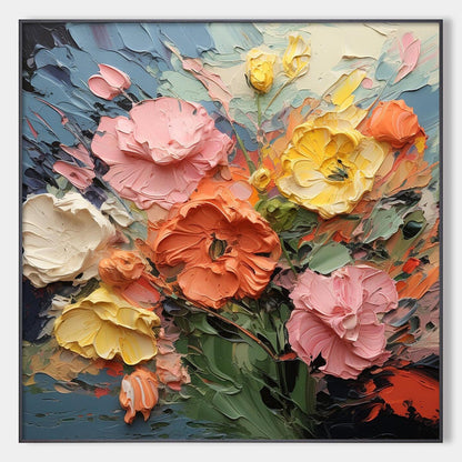 Blooming Bouquet – Bouquet Textured Oil Painting, view 1