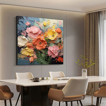 Blooming Bouquet – Bouquet Textured Oil Painting, view 5