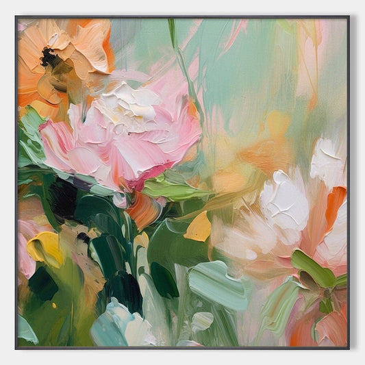 Blooming Romance – Floral Oil Painting, view 1