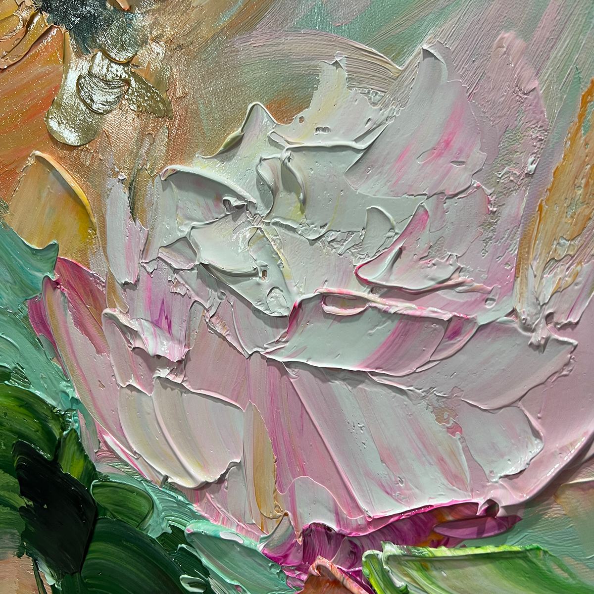 Floral Oil Painting – Blooming Romance