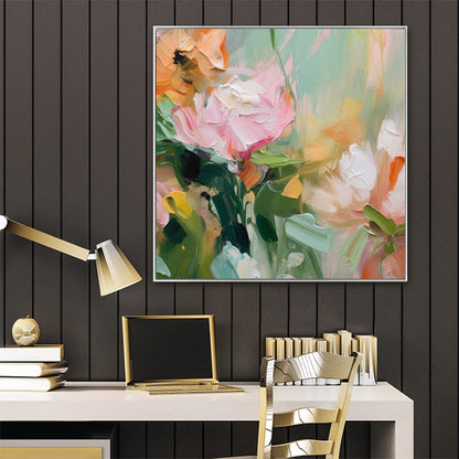 Floral Oil Painting – Blooming Romance