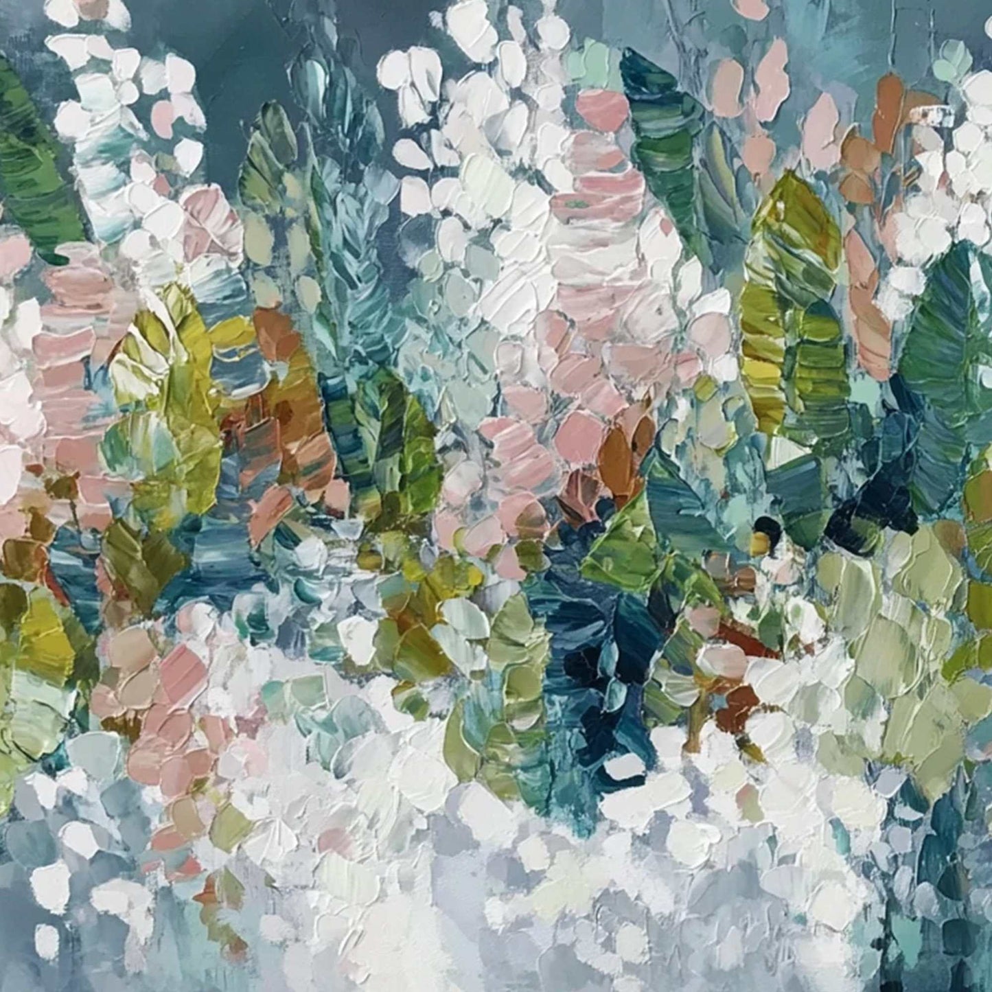 Blossom Reverie – Floral Impasto Oil Painting, view 3