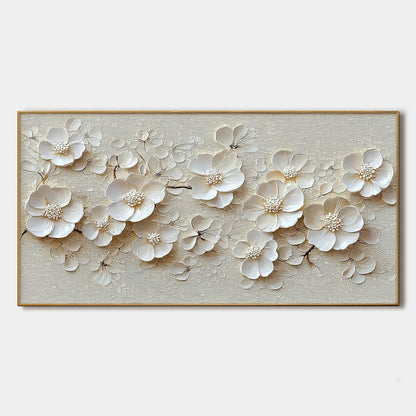 Blossom Serenade – Floral Textured Oil Painting, view 1
