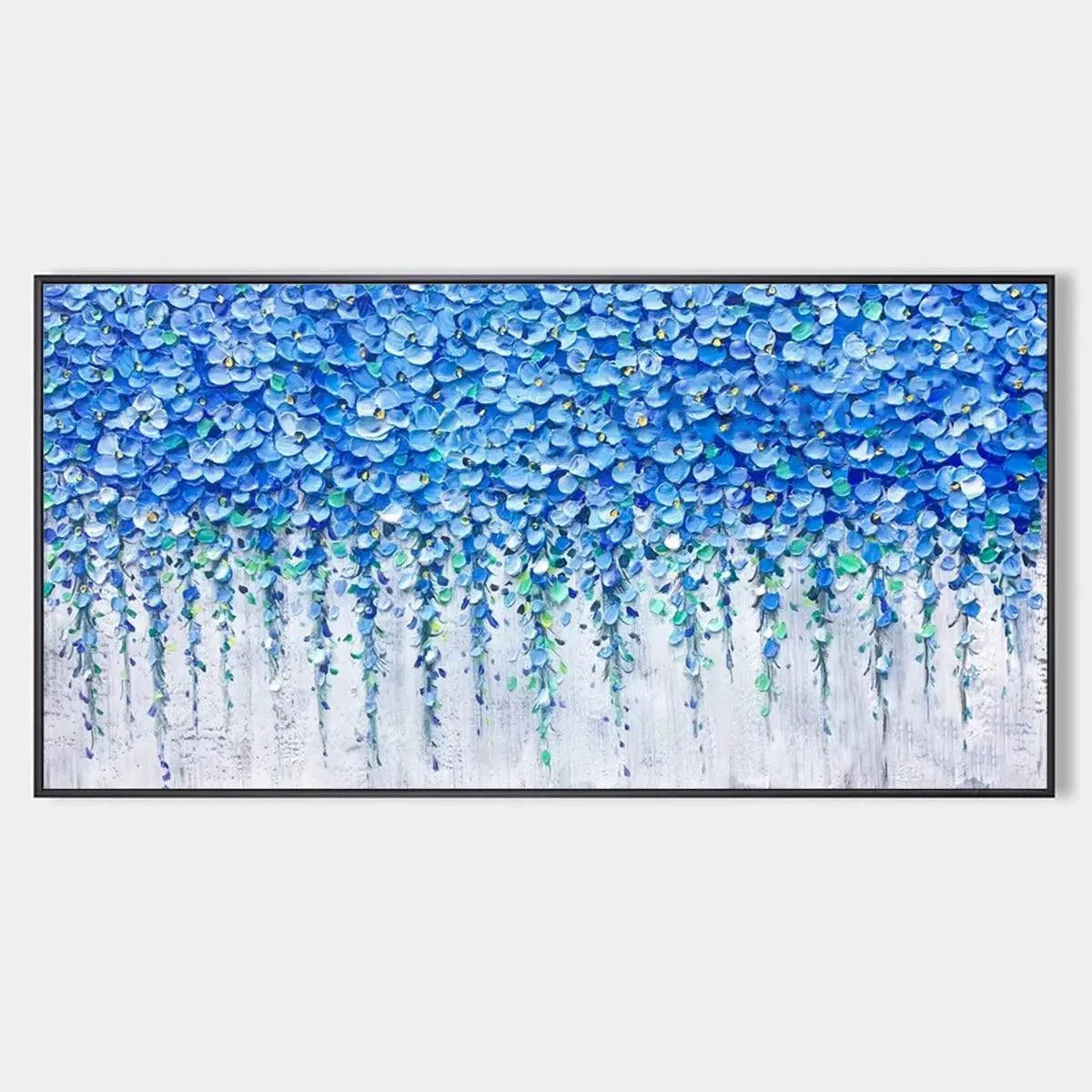 Blue Wisteria – Wisteria Impasto Painting, view 1