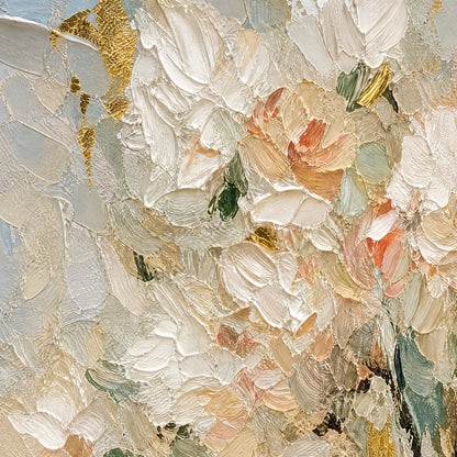 Blush Garden – Bouquet Textured Painting, view 3