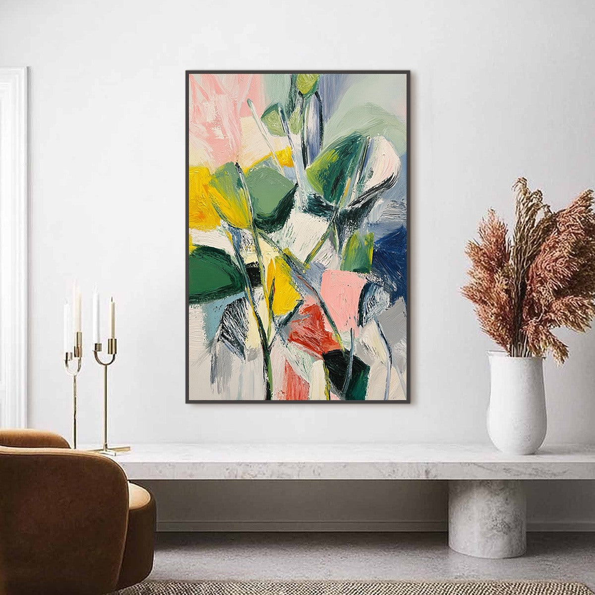 Botanical Burst – Wildflower Oil Painting, view 2