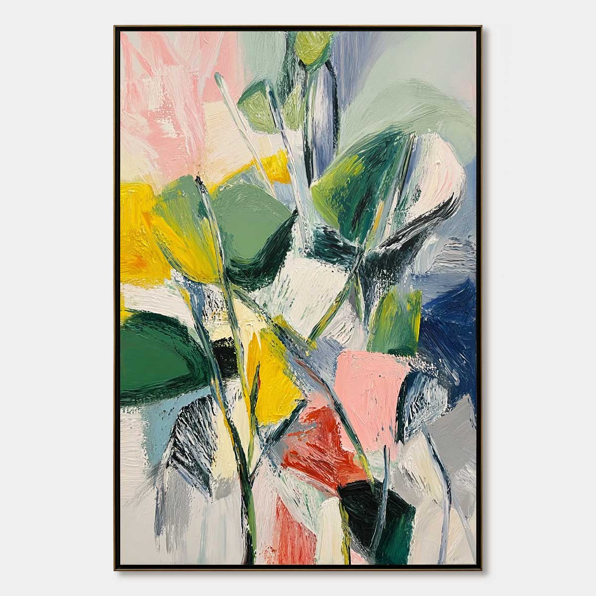 Botanical Burst – Wildflower Oil Painting, view 1
