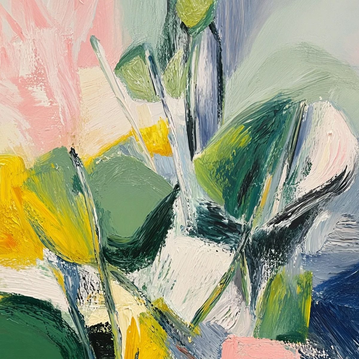Botanical Burst – Wildflower Oil Painting, view 3