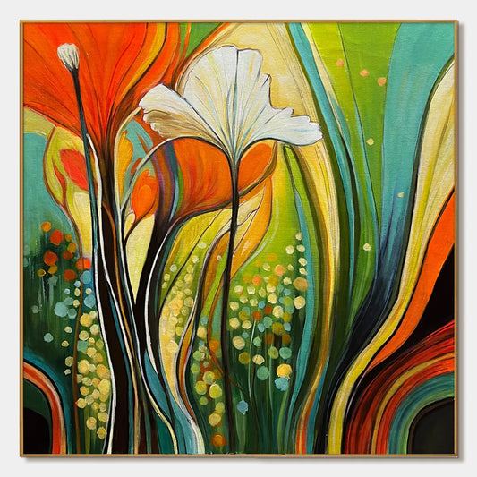 Botanical Symphony – Floral Oil Painting, view 1