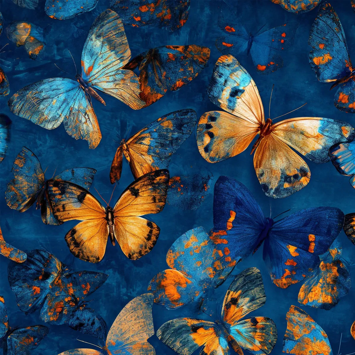 Blue Morpho Waltz – Butterfly Oil Painting, view 3