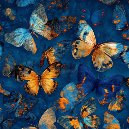 Blue Morpho Waltz – Butterfly Oil Painting, view 3